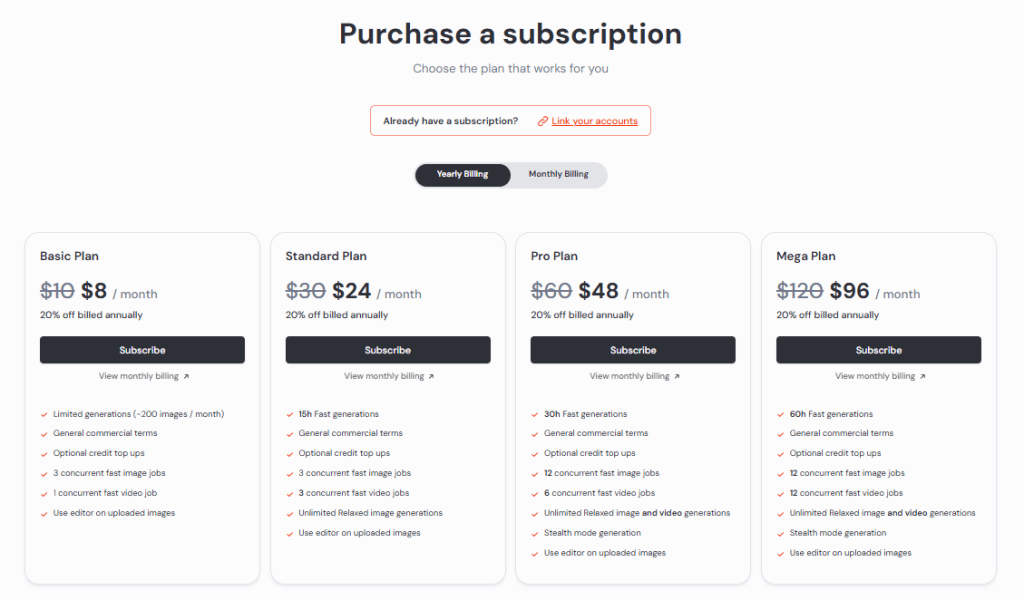 Explore Subscription Plans
