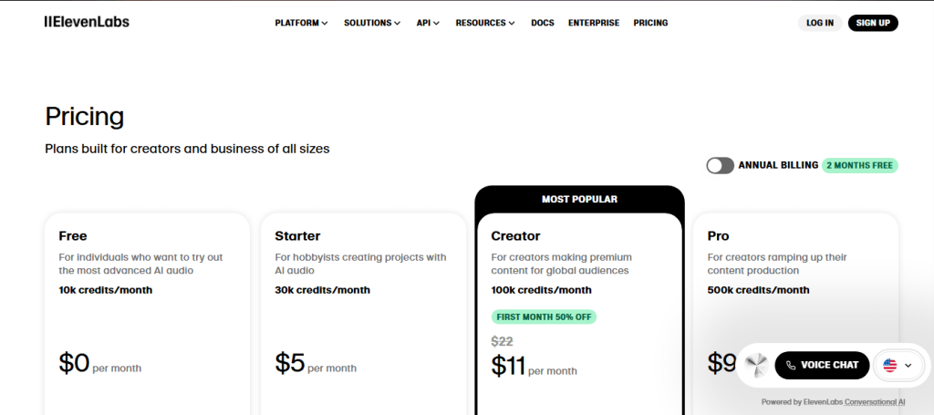 Pricing Structure