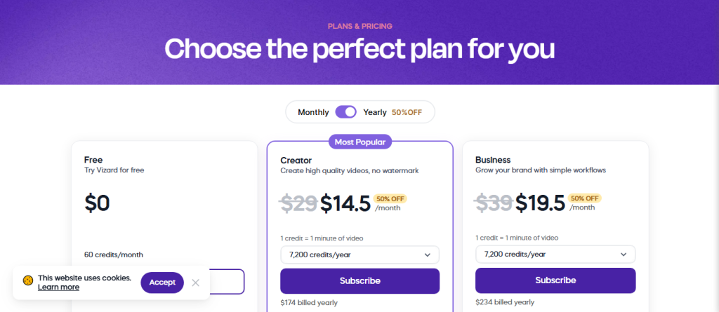 Pricing Plans