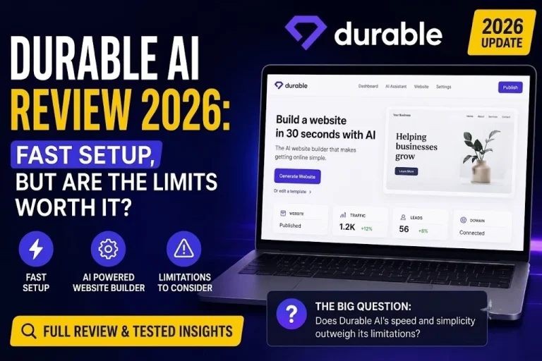 Durable AI Review 2026:  Fast Setup, But Are the Limits Worth It?